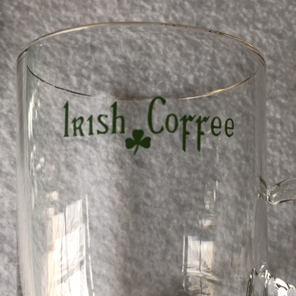 Set of 4 Irish Coffee glass mugs